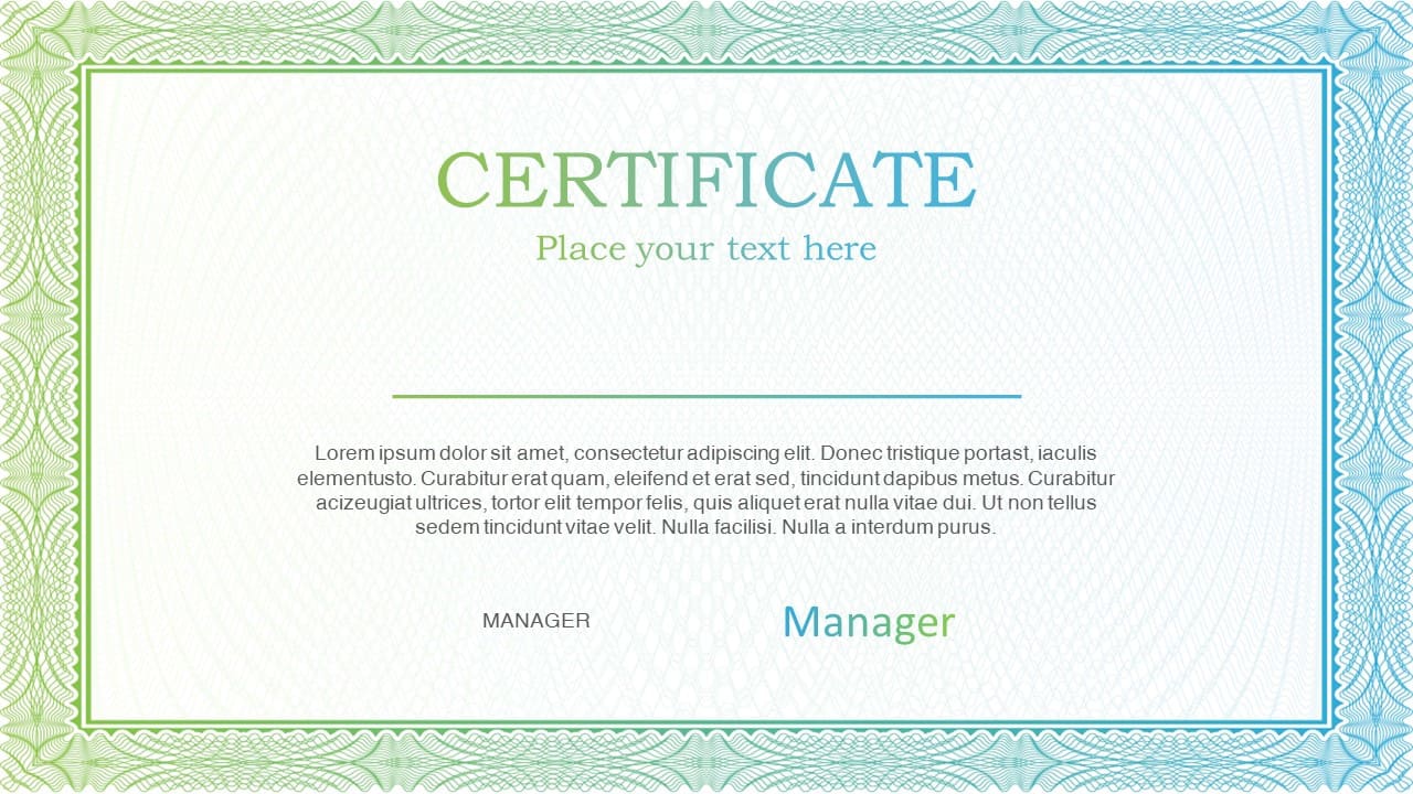 Free Recognition Pack & Certificate Template Google Slides PPT