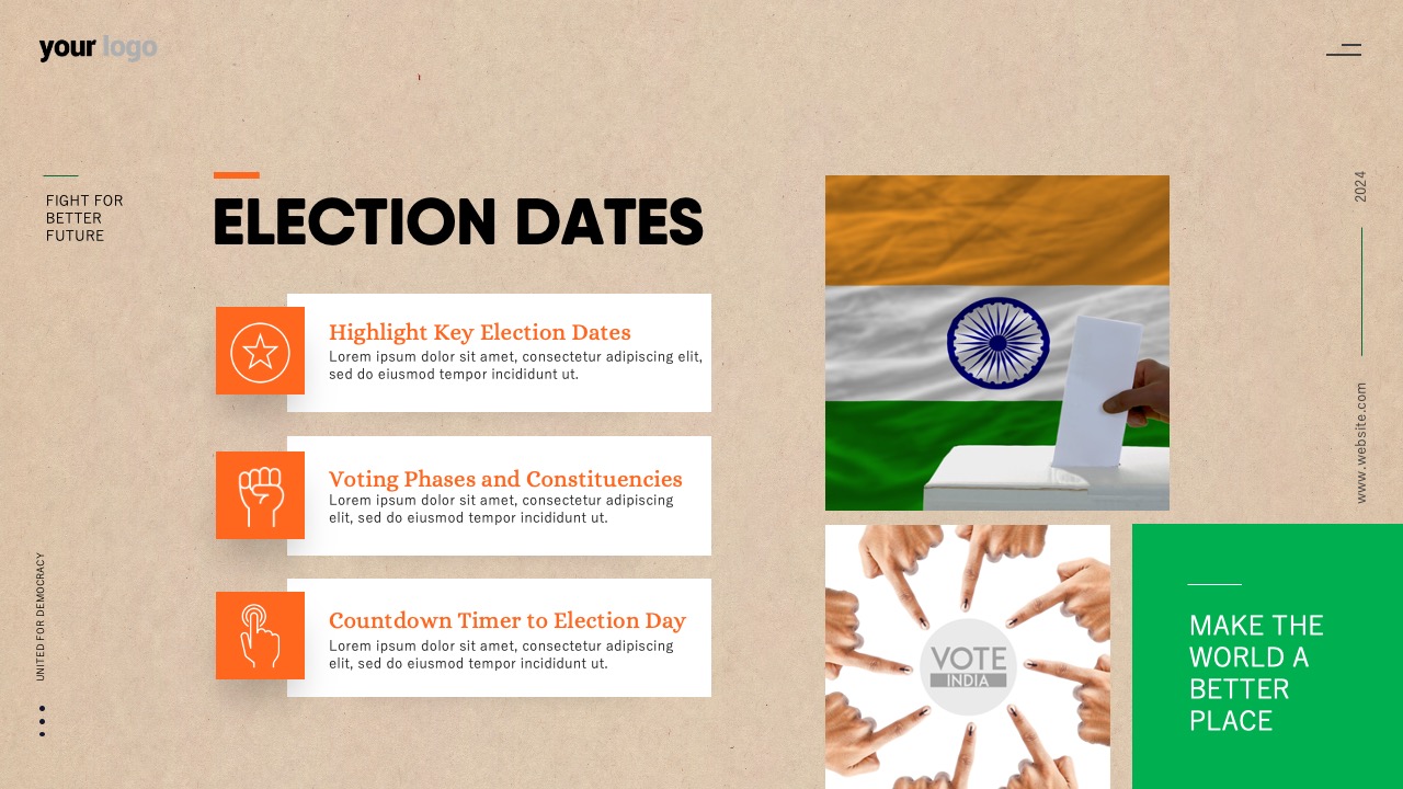 Download free Elections Template PPT & Google Slides Download